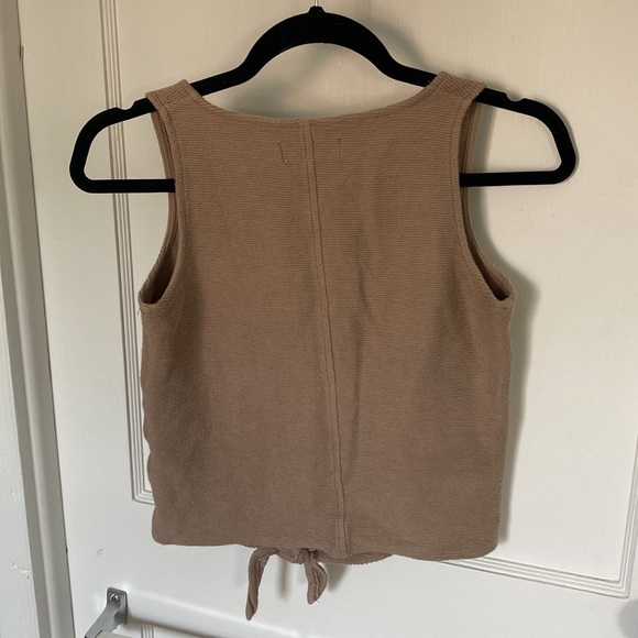 Madewell Button Up Knotted Ribbed Tank Top - Picture 5 of 5